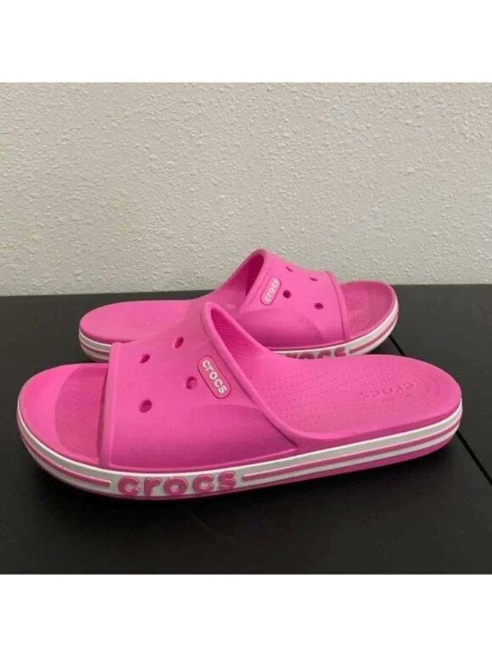 CROCS Bayaband Light Pink Sandals Comfort Beach Colorful Preppy Athleisure - Picture 2 of 9